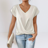 Maggie | Twist Front V-Neck Top