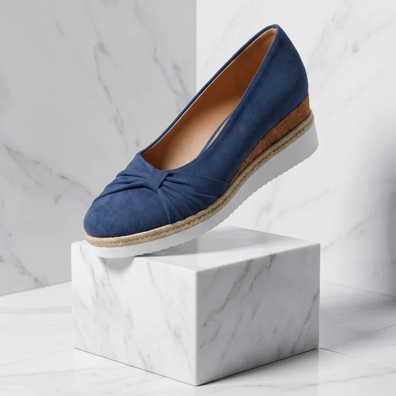 Elise Suede Wedges