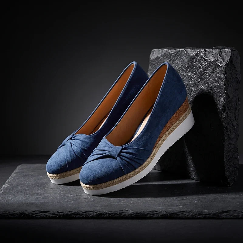 Elise Suede Wedges