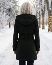 Sheila | Plaid Collar Wool Coat