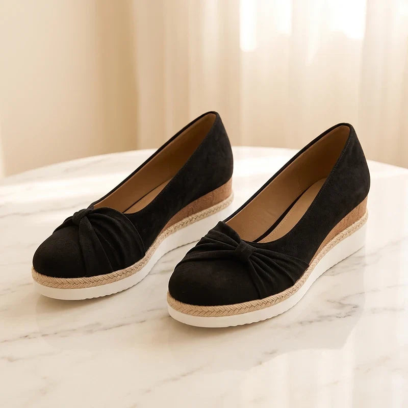 Elise Suede Wedges