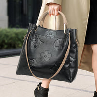 Luna | Floral Embossed Handbag Set