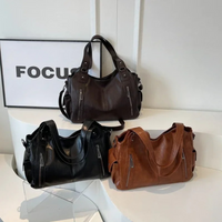 Uma - Dual Zipper Large Capacity Shoulder Bag