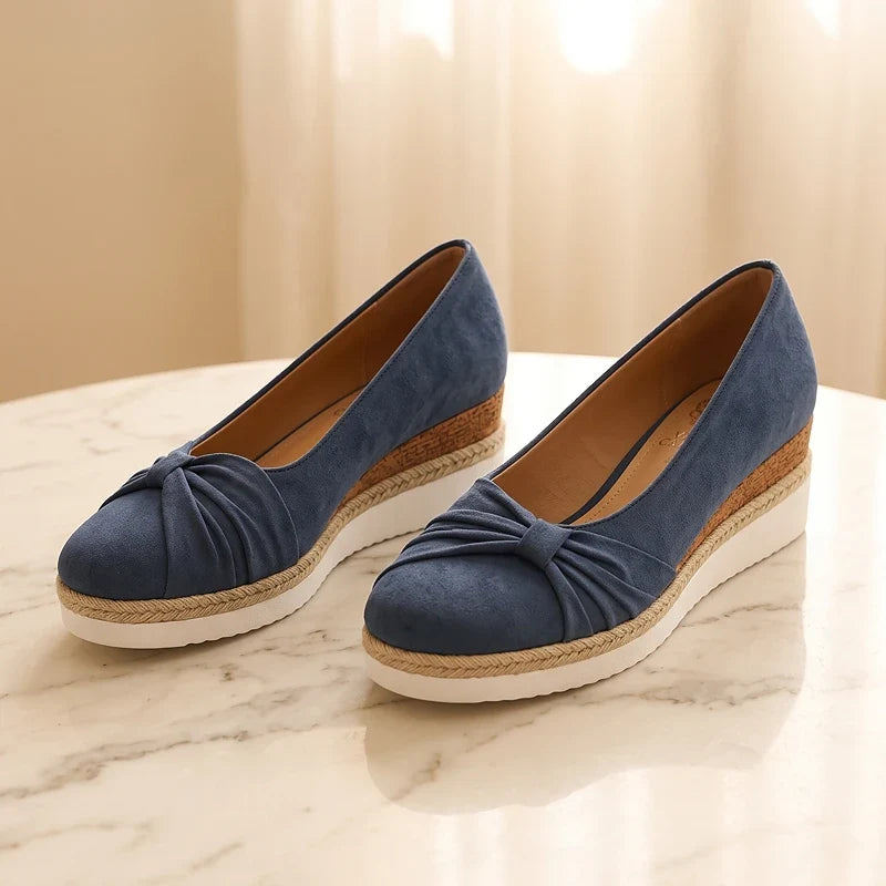 Elise Suede Wedges