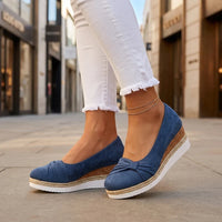 Elise Suede Wedges