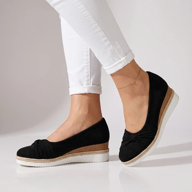 Elise Suede Wedges